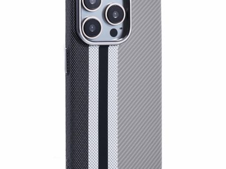 EIDERWOOD Mønstret Carbon Cover - iPhone 14 Pro - MagSafe Kompatibel - Grey Stripes Discount