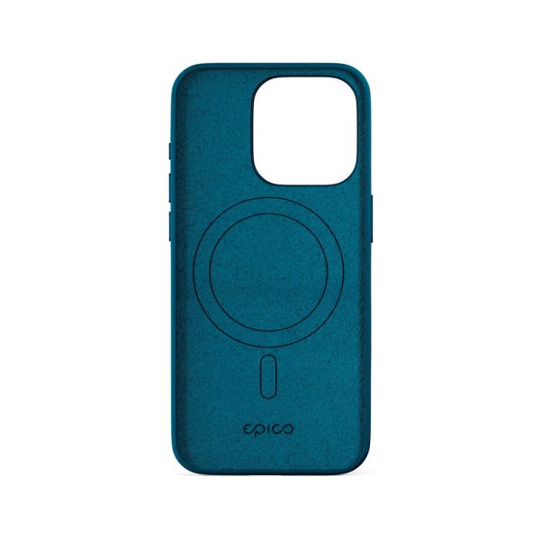 iPhone 16 Pro Max Epico Mag+ Silikone Cover - MagSafe Kompatibel - Petrol Blue Supply