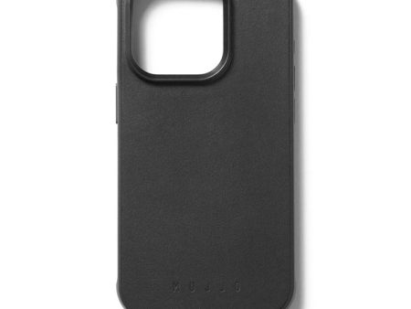 Mujjo iPhone 15 Pro Leather Shield Case - MagSafe Kompatibel - Sort Supply