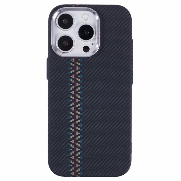 EIDERWOOD Mønstret Carbon Cover - iPhone 14 Pro - MagSafe Kompatibel - Dark ZigZag Pattern on Sale