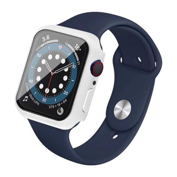 Apple Watch SE 6 5 4 (44mm) IMAK Hård Plast Cover m. Indbygget Skærmbeskyttelse - Hvid Online now