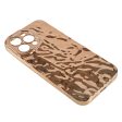 iPhone 14 Pro Skinnende Fleksibel Plastik Cover - Bølget Design - Guld on Sale