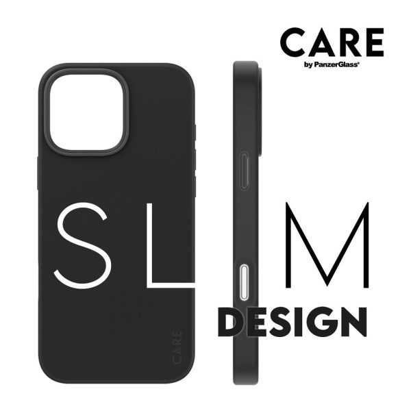 CARE by PanzerGlass iPhone 16 Pro Max FASHION Fearlessly Fashionable Case - MagSafe Kompatibel - Black Fashion