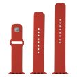 Apple Watch (42 44 SE 45 46 49mm) Fixed Wide Sporty Silikone Rem Sæt - Rød For Discount