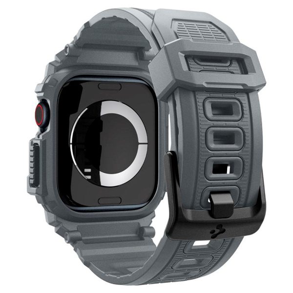 Apple Watch 10 (46mm) Spigen Rugged Armor Pro Rem m. Cover - Grå Hot on Sale