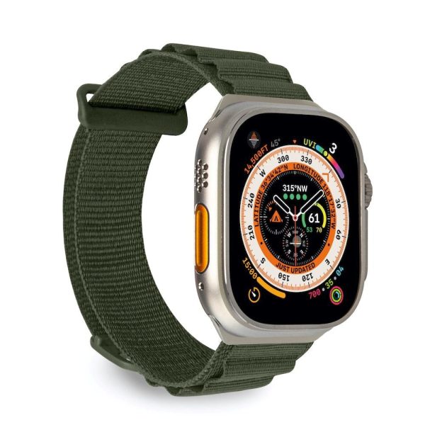 Apple Watch (42 44 SE 45 46 49mm) Puro EXTREME Urrem - Mørkegrøn Fashion