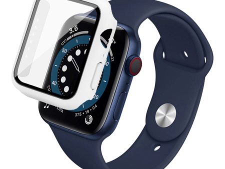 Apple Watch SE 6 5 4 (44mm) IMAK Hård Plast Cover m. Indbygget Skærmbeskyttelse - Hvid Online now