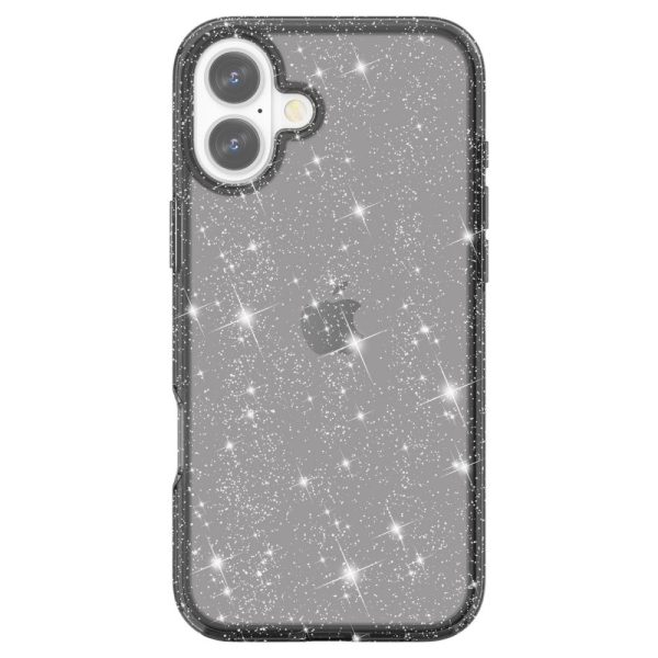 EIDERWOOD iPhone 16 Hybrid Plastik Cover - Sort Glitter For Discount