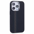 EIDERWOOD Mønstret Carbon Cover - iPhone 14 Pro - MagSafe Kompatibel - Dark ZigZag Pattern on Sale