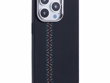 EIDERWOOD Mønstret Carbon Cover - iPhone 14 Pro - MagSafe Kompatibel - Dark ZigZag Pattern on Sale