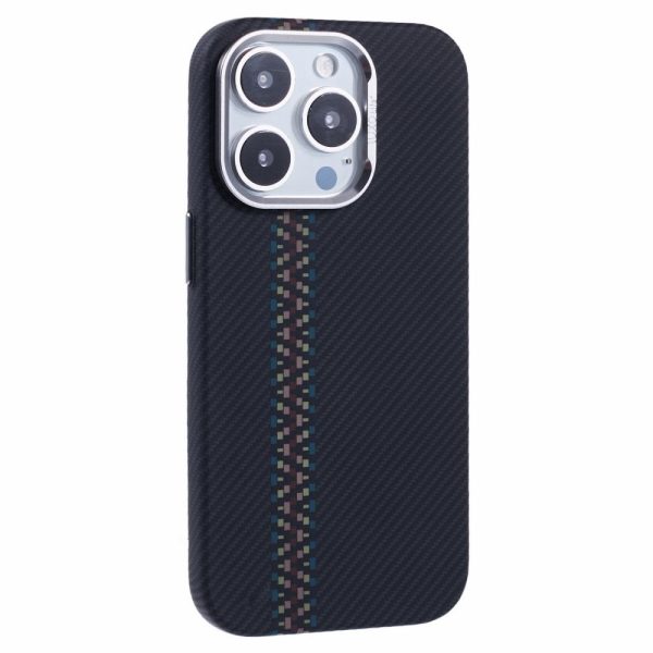 EIDERWOOD Mønstret Carbon Cover - iPhone 14 Pro - MagSafe Kompatibel - Dark ZigZag Pattern on Sale