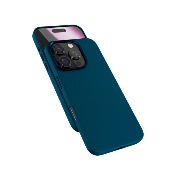 iPhone 16 Pro Max Epico Mag+ Silikone Cover - MagSafe Kompatibel - Petrol Blue Supply