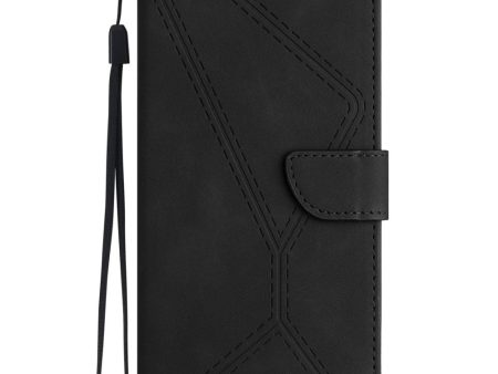 EIDERWOOD Samsung Galaxy S24 FE Mønstret Læder Cover m. Pung & Strop - Sort Hot on Sale